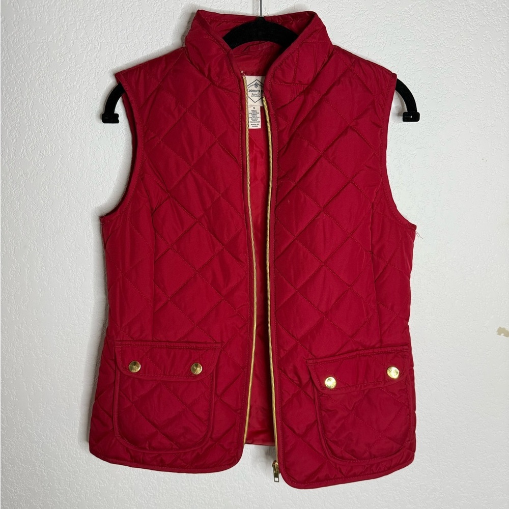 St. John's Bay Red Quilted Vest